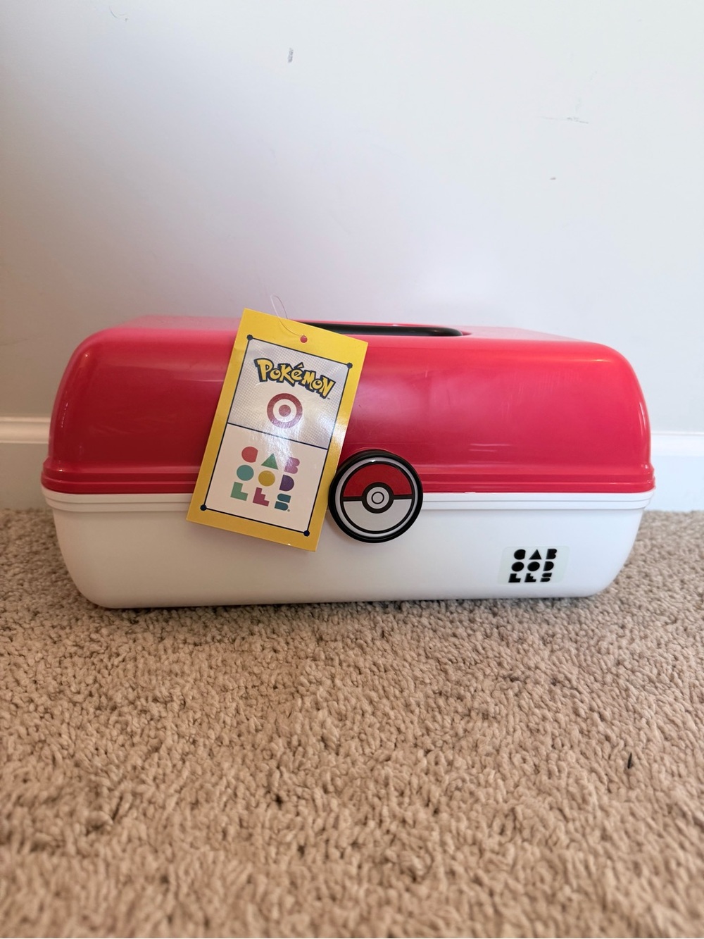 Pokemon x Target Caboodles Red and White Poké Ball Cosmetic Case
